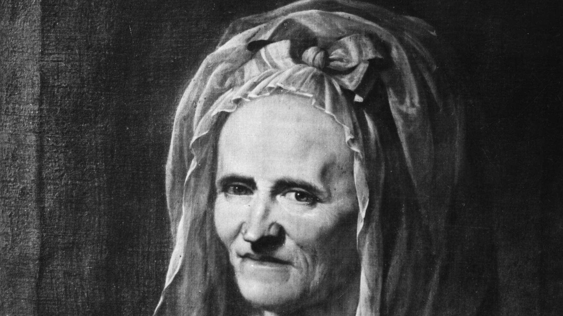 Die Dichterin Anna Louisa Karsch, genannt die Karschin. Zuschnitt eines Porträts aus dem Jahr 1791 Die Dichterin Anna Louisa Karsch, genannt die Karschin. Zuschnitt eines Porträts aus dem Jahr 1791