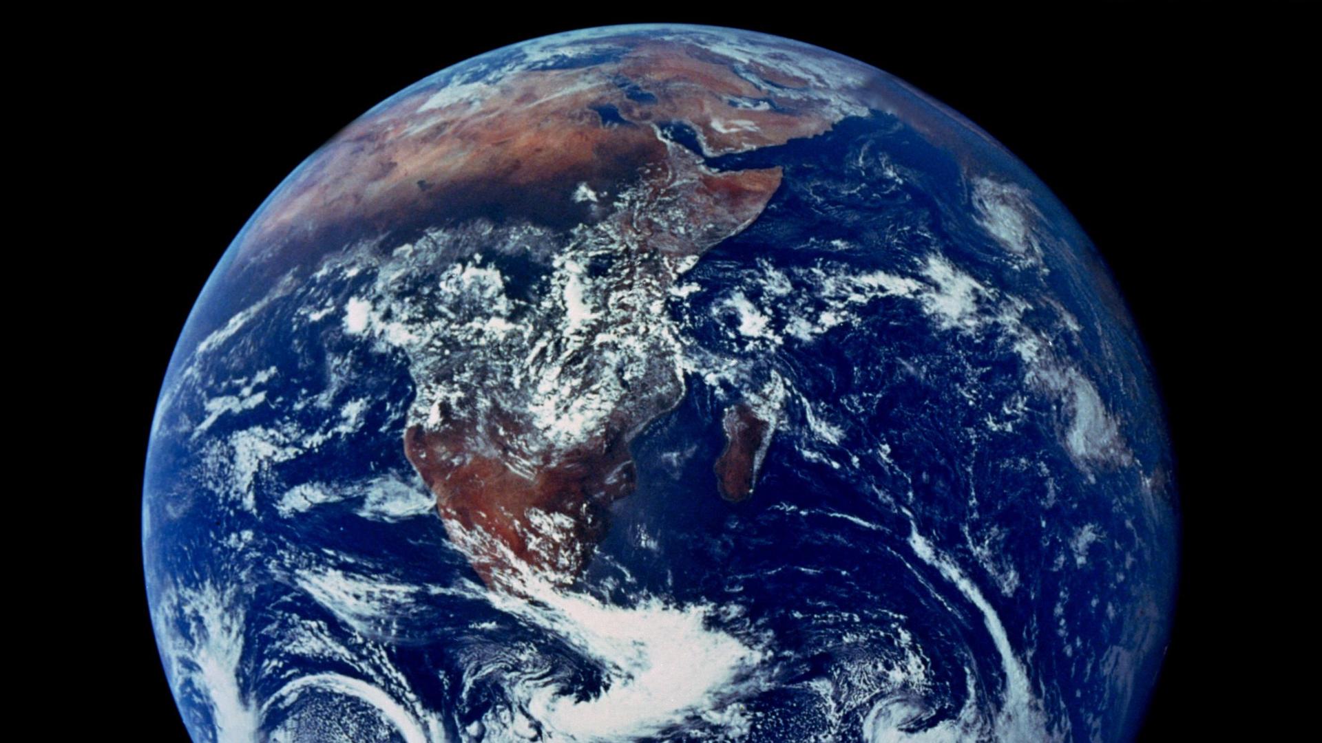 Der Planet Erde, aus dem Weltall gesehen