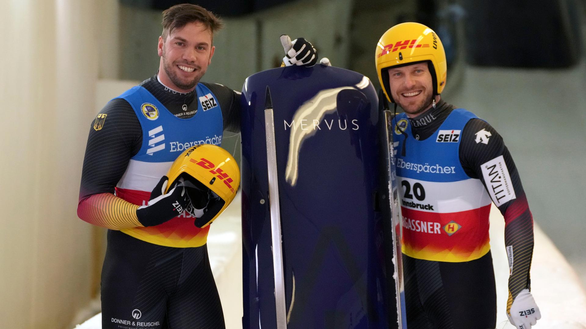 Die Rennrodler Tobias Arlt (rechts) und Tobias Wendl Die Rennrodler Tobias Arlt (rechts) und Tobias Wendl