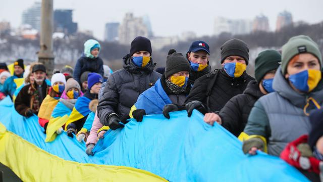 Ukraine Unity Day am 22.1.2022 