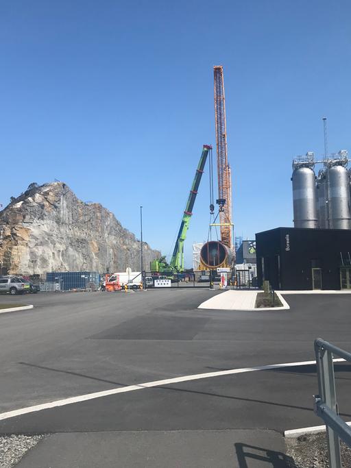 Baustelle von "Northern Lights" auf Øygarden westlich von Bergen