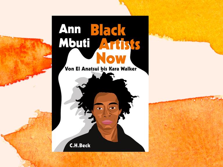 Das Cover des Buchs "Black Artists Now!" von Ann Mbuti zeigt die Illustration eines schwarzen Mannes.
