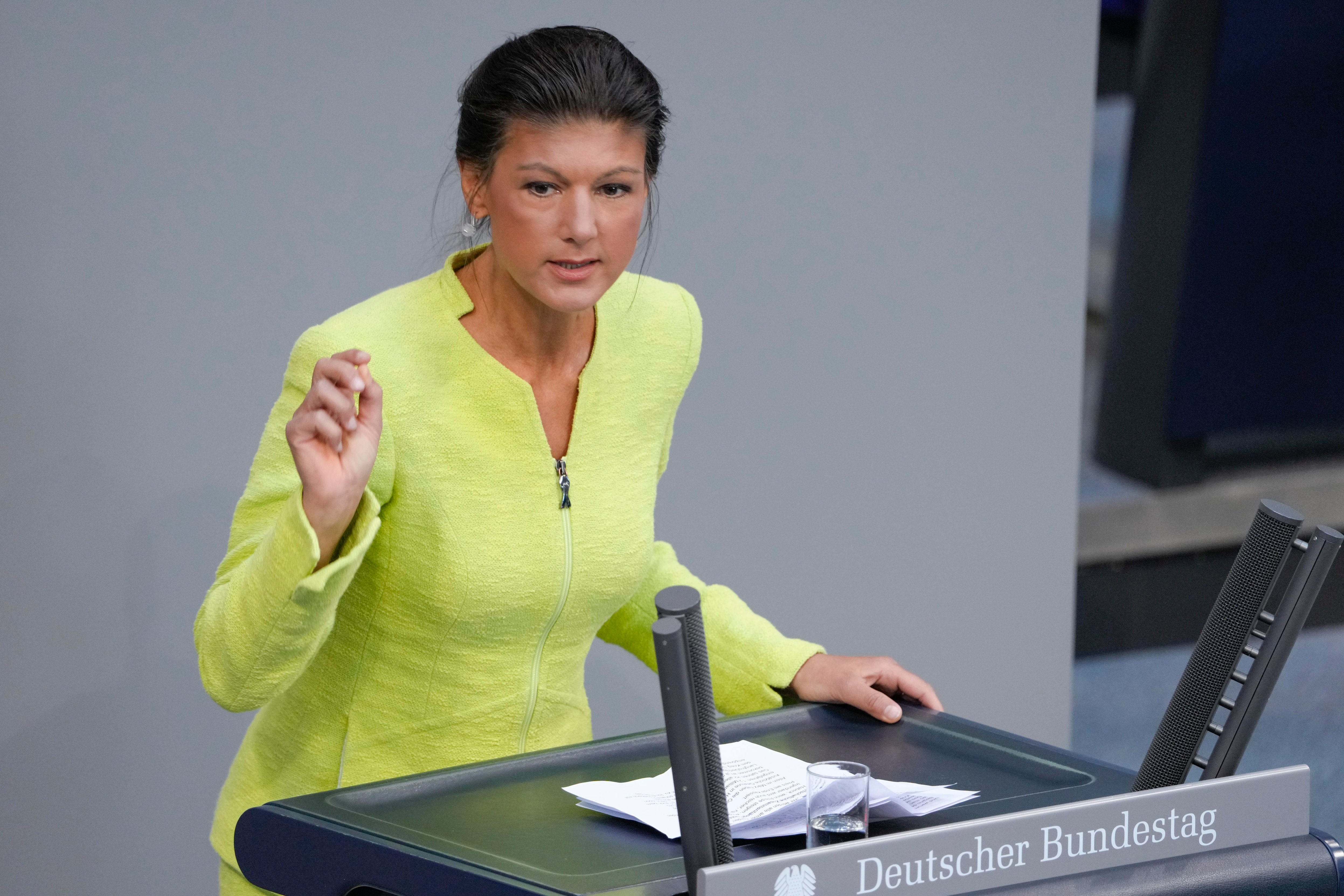 Linken-Politikerin - Wagenknecht wirft Ukraine, sie wolle die Nato in den Krieg hineinziehen