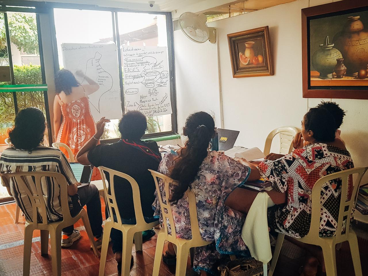 Workshop zur Stärkung der lokalen Frauen in La Guajira. 
