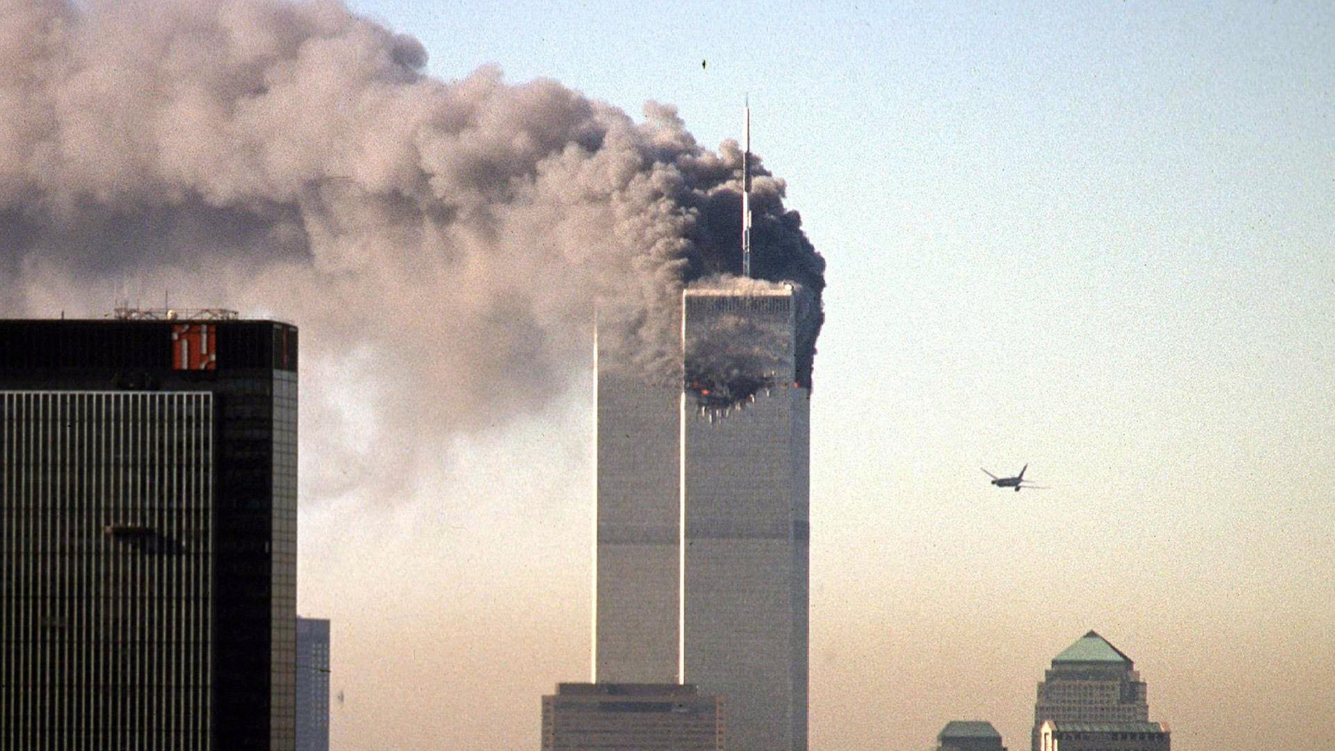 Terroranschläge Jet im Anflug auf World Trade Center