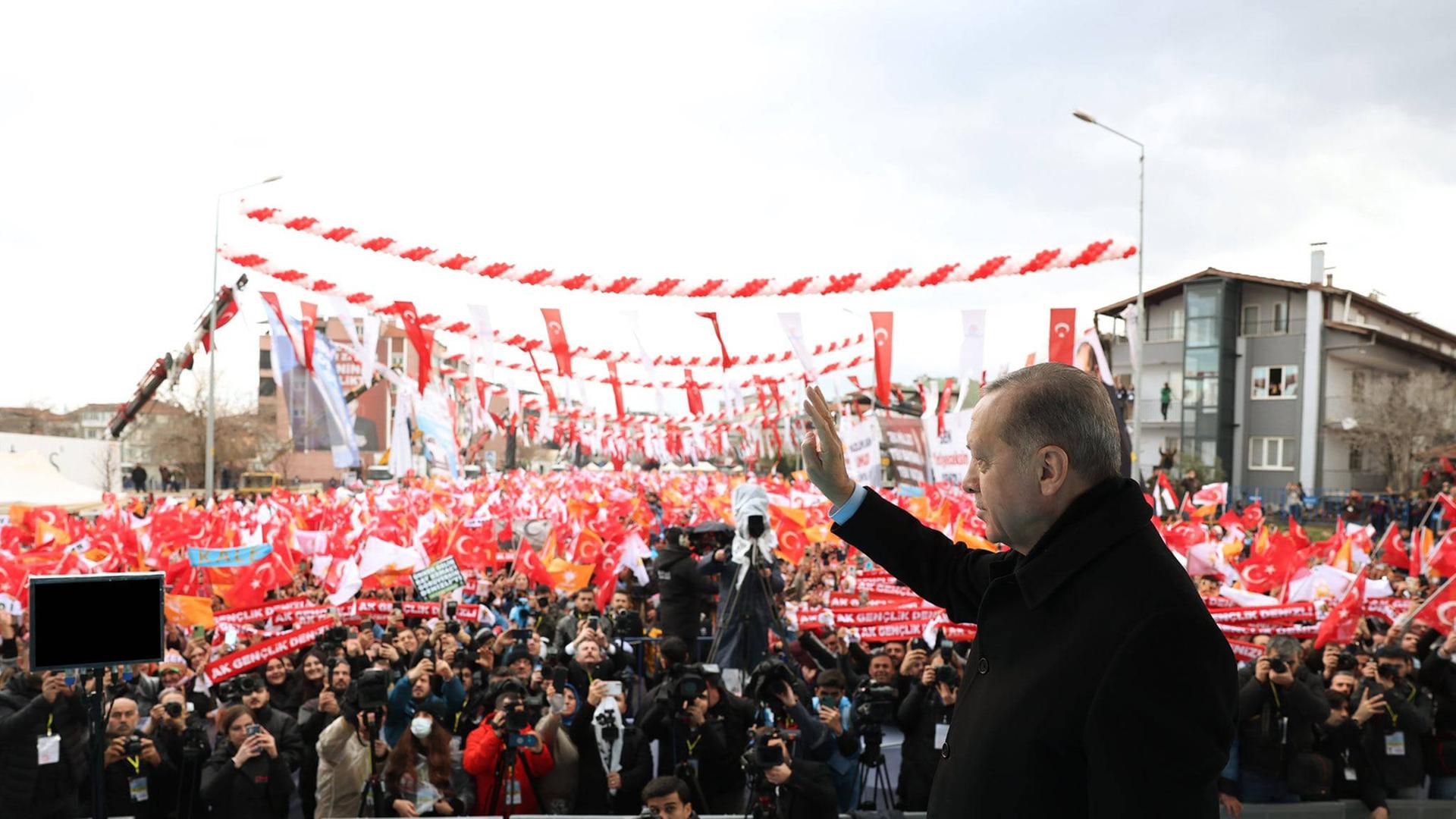  Recep Tayyip Erdogan bei einer Zeremonie