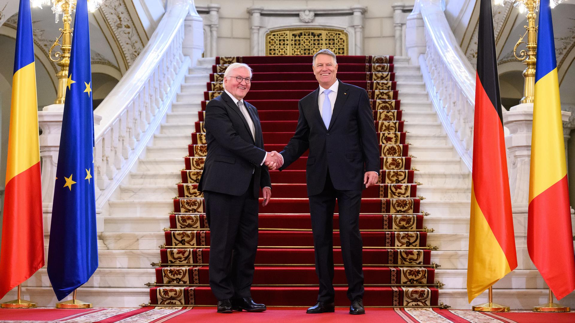 Steinmeier in Rumänien Staatspräsident Iohannis wünscht sich mehr