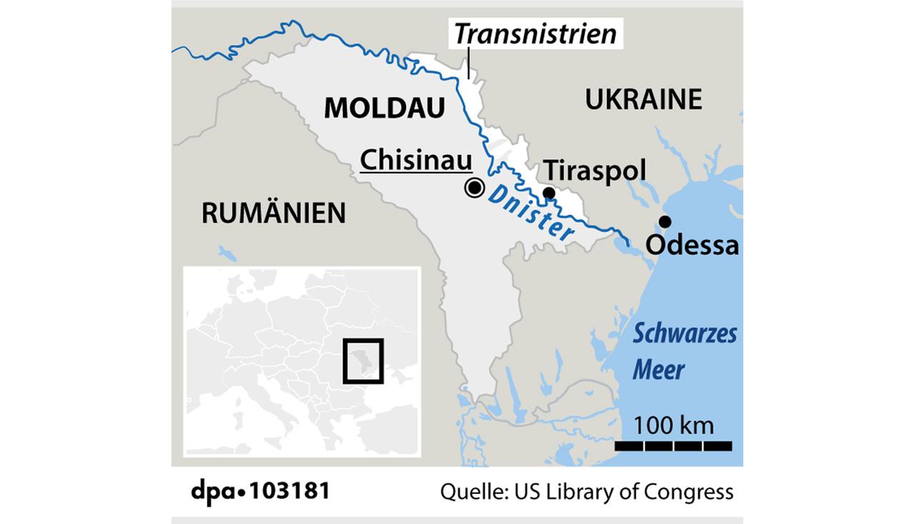 Geografische Einordnung Transnistrien 