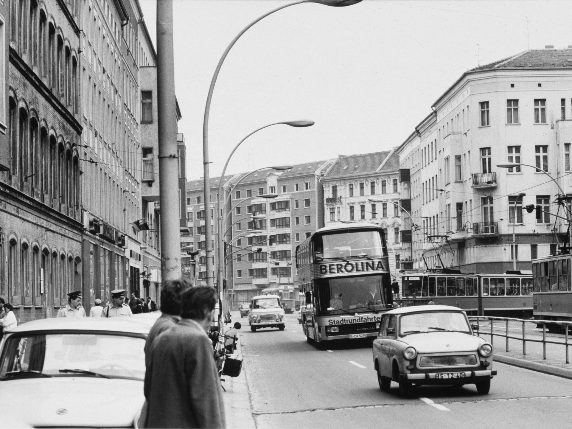 Berlin-Mitte Ende der 80er-Jahre, vor dem Mauerfall.