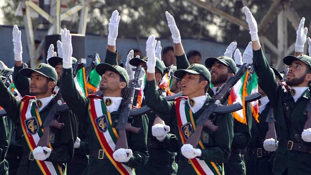 Die Iranische Revolutionsgarde bei einer Parade im März 2022