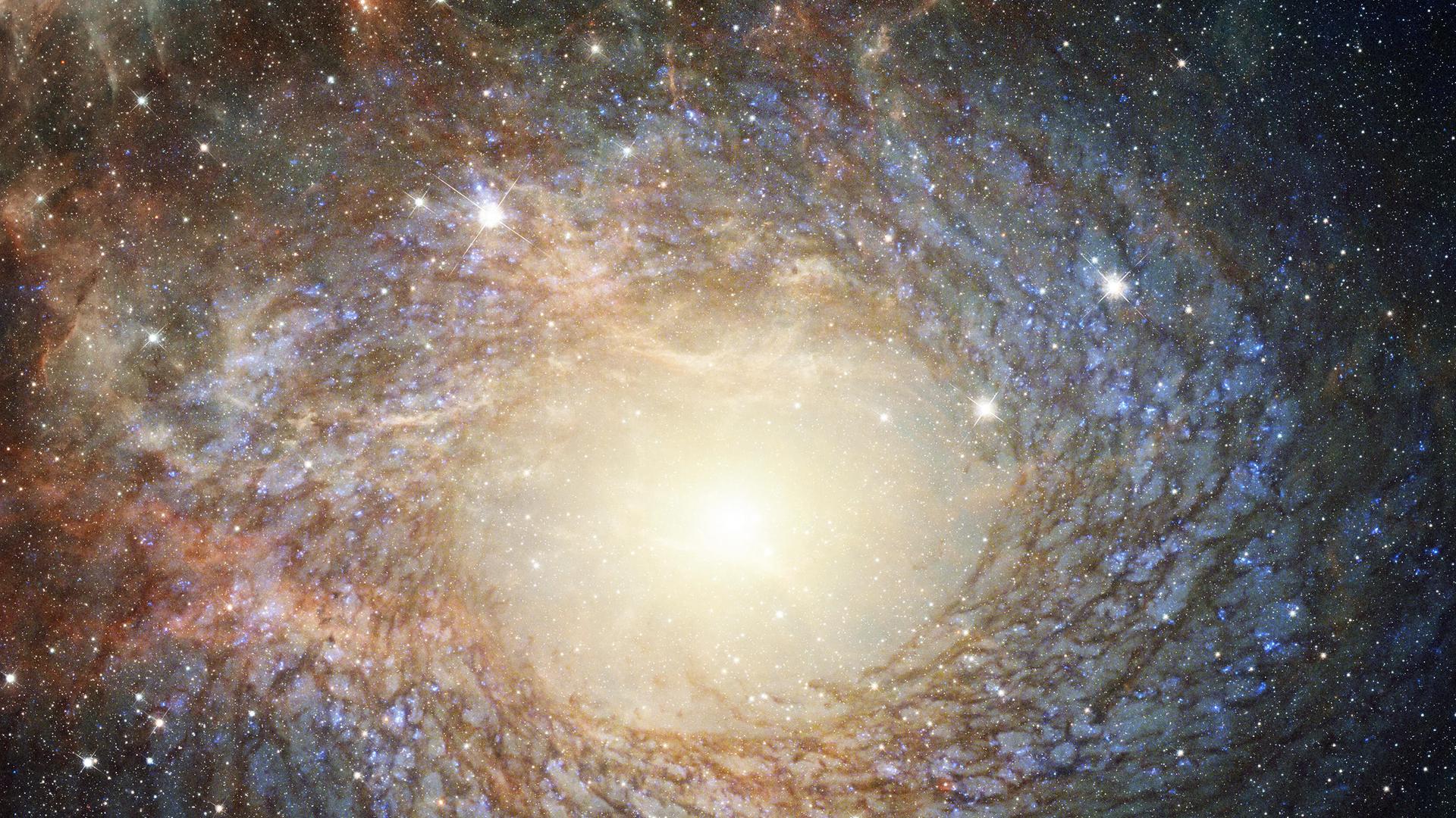 Viele Lichter bilden ein großes helles Licht im Dunkel: Galaxienhaufen. Viele Lichter bilden ein großes helles Licht im Dunkel: Galaxienhaufen.