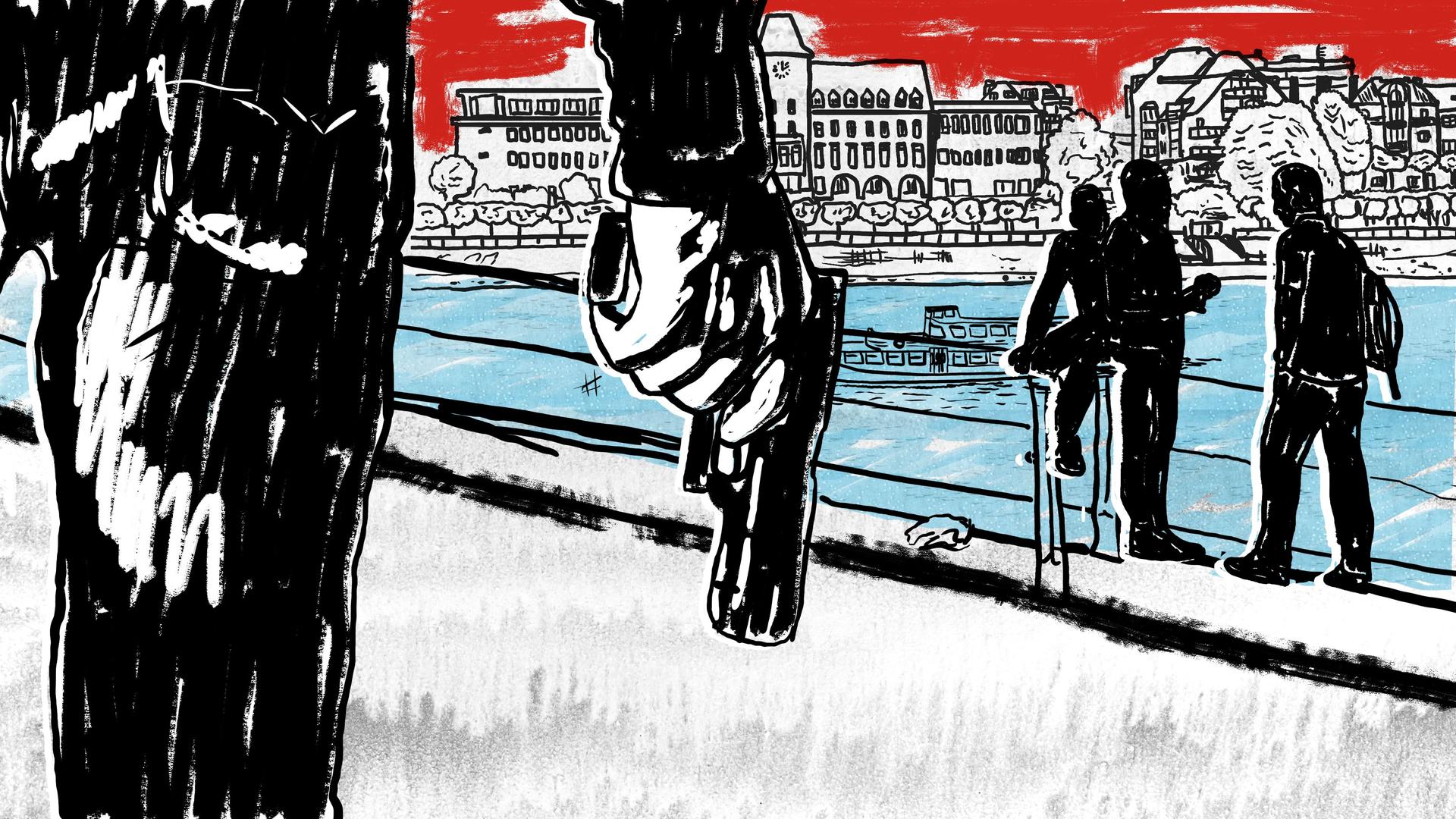 Grafik zur Serie "Der Schuss von Porz" Grafik zur Serie "Der Schuss von Porz"