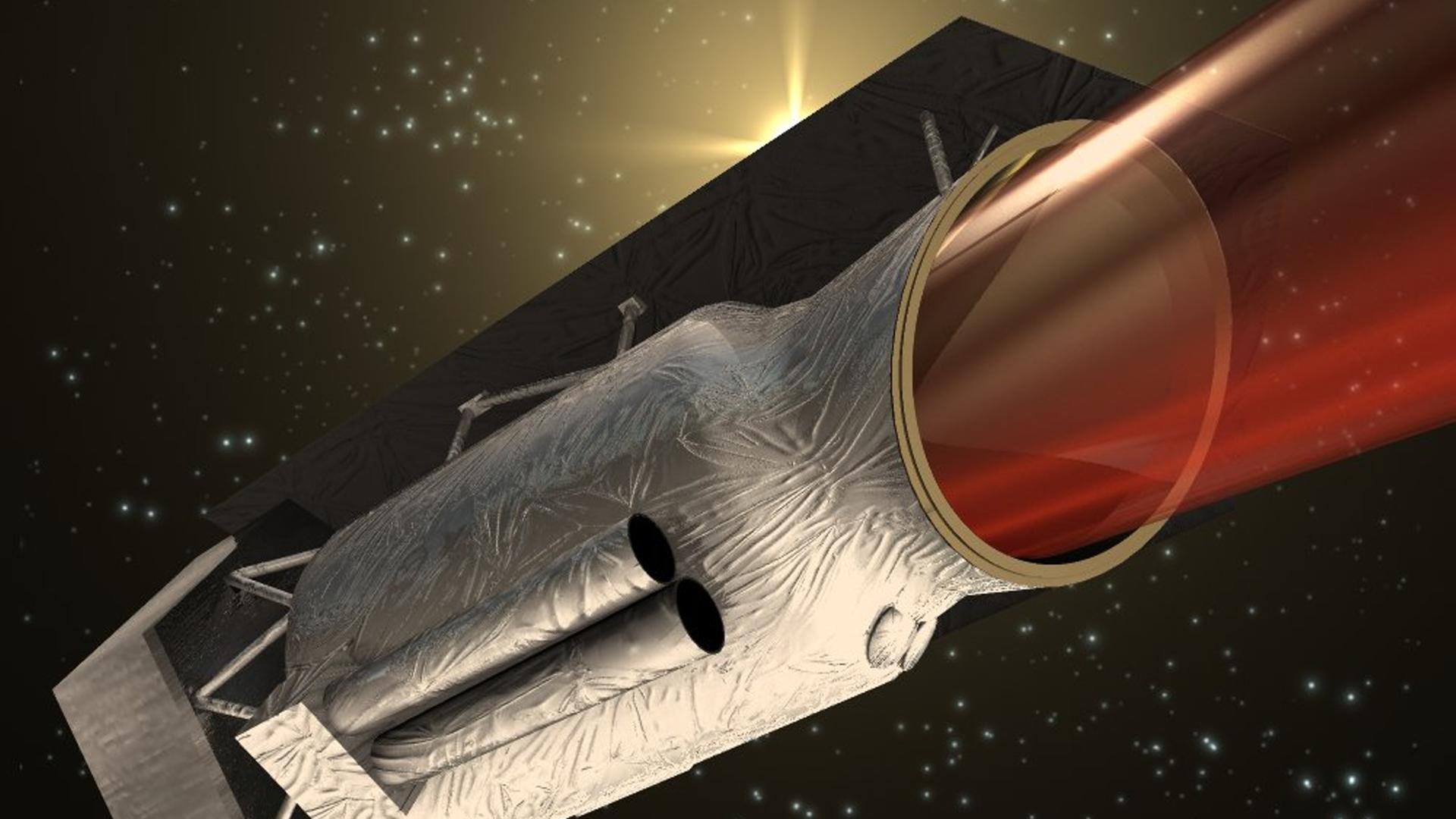 ISO, das Infrared Space Observatory, im Weltall (Illustration) ISO, das Infrared Space Observatory, im Weltall (Illustration)