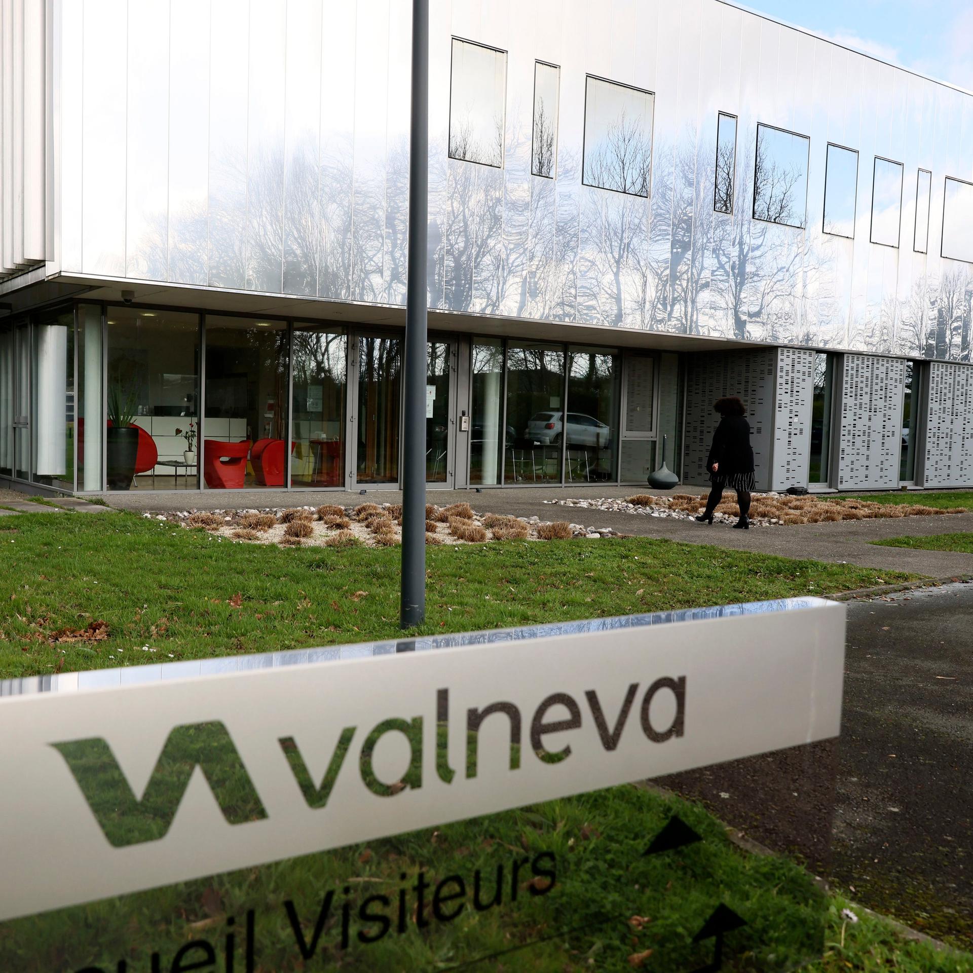 Der Hauptsitz des französisch-österreichischen Arzneimittelherstellers Valneva in Saint-Herblain, Westfrankreich. 