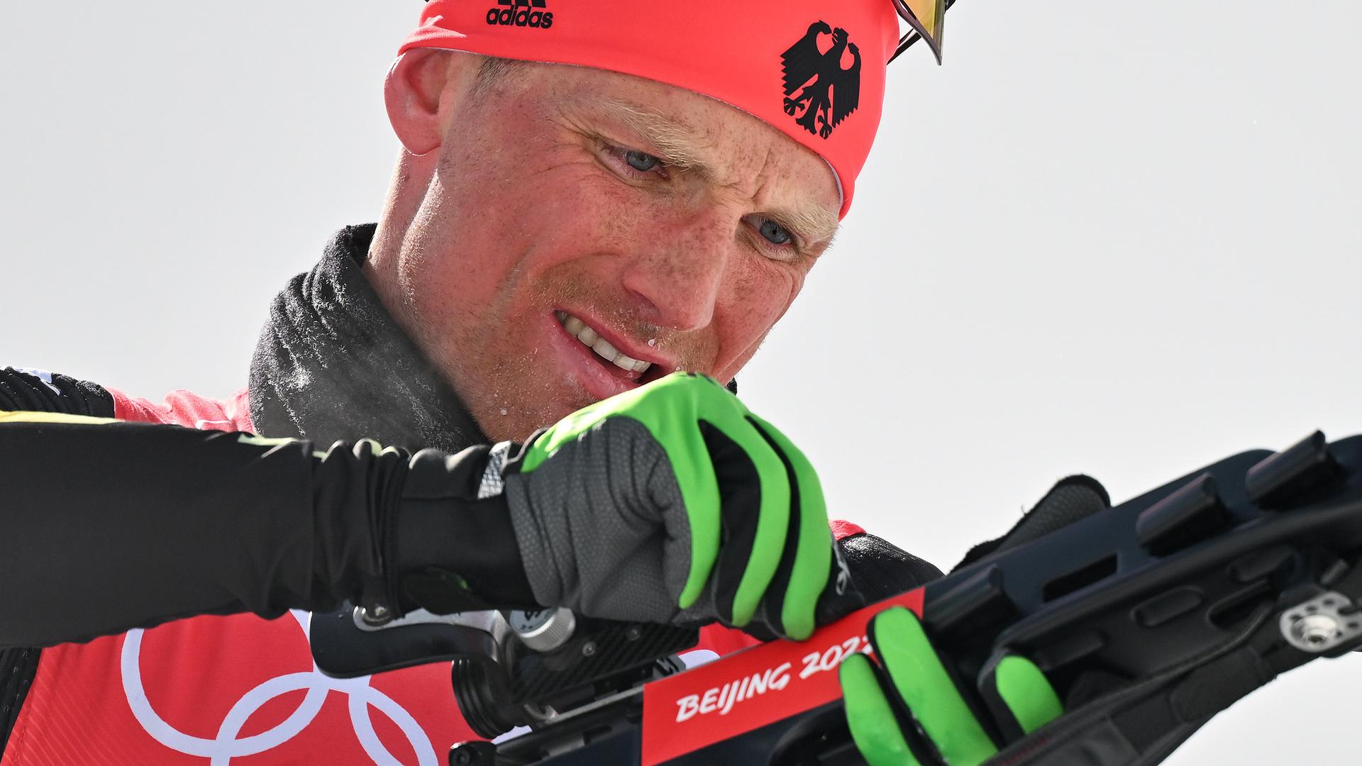 Der deutsche Biathlet Erik Lesser Der deutsche Biathlet Erik Lesser