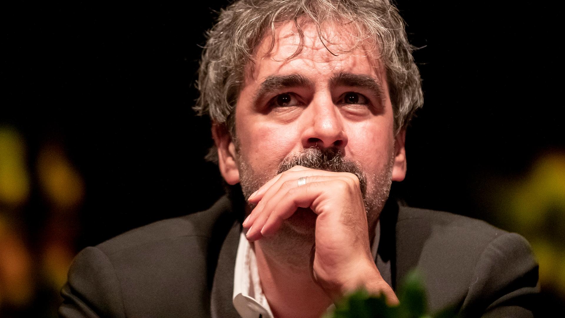 Deniz Yücel, deutsch-türkischer Journalist und Publizist, nimmt an der Premiere seines Buches „Agentterrorist“ im Festsaal Kreuzberg teil. Aufnahmedatum 07.10.2019 Deniz Yücel, deutsch-türkischer Journalist und Publizist, nimmt an der Premiere seines Buches „Agentterrorist“ im Festsaal Kreuzberg teil. Aufnahmedatum 07.10.2019