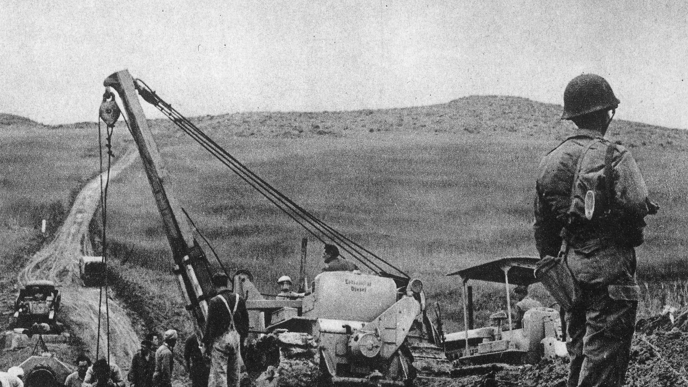 Eine französische Propagandapostkarte aus dem Algerienkrieg 1954-62