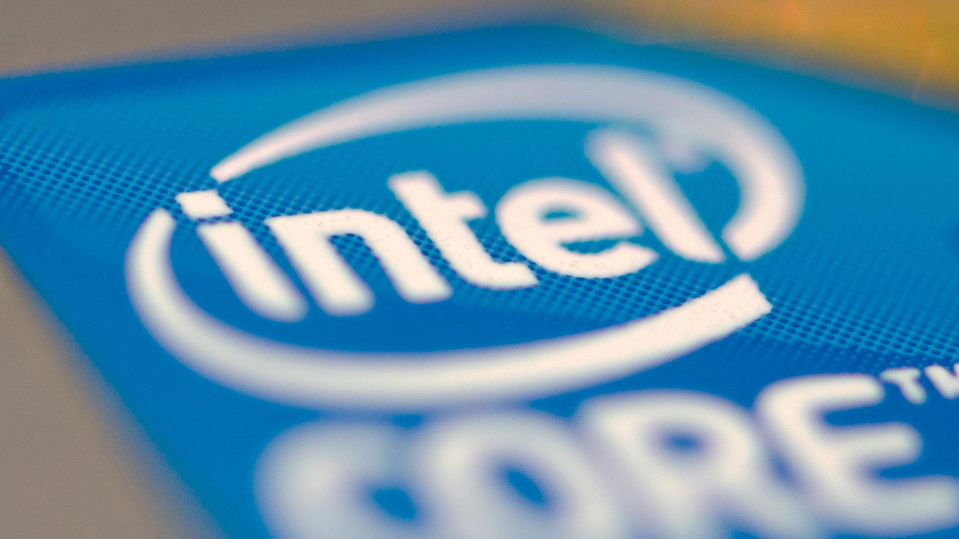 Logo des Chipherstellers Intel Logo des Chipherstellers Intel