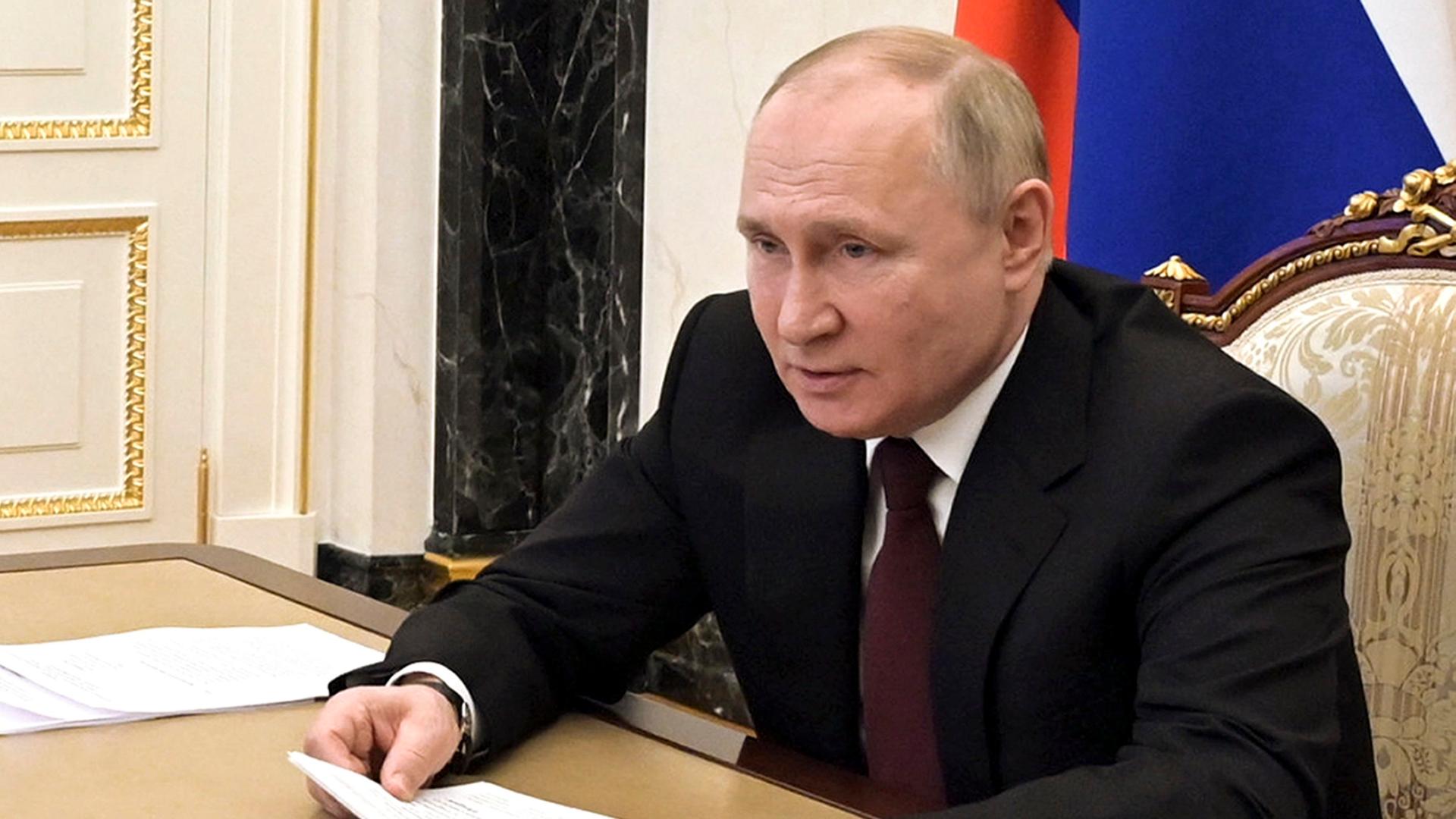 Russlands Präsident Putin Russlands Präsident Putin