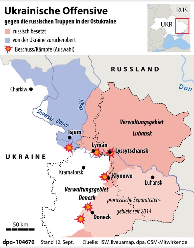 Ukrainische Gegenoffensive - Rckeroberungen Und Waffenlieferungen Aus