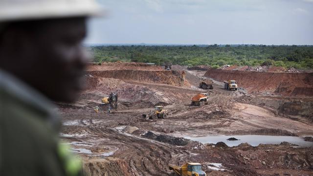 Oberirdischer Kupferabbau in den den Mopani Copper Mines in Sambia