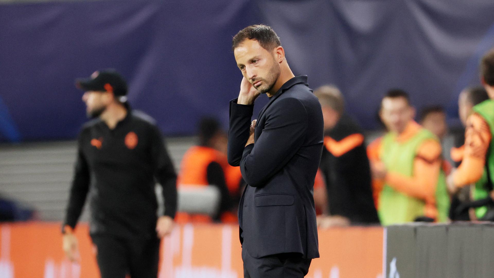 Trainer Domenico Tedesco musste bei RB Leipzig nach nur fünf Spieltagen gehen. Trainer Domenico Tedesco musste bei RB Leipzig nach nur fünf Spieltagen gehen.