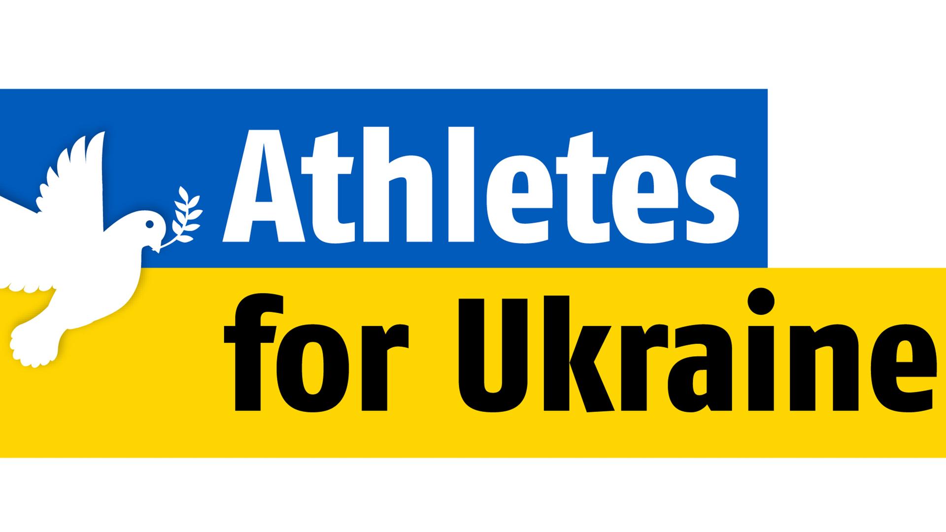 Das Logo des Vereins "Athletes for Ukraine"