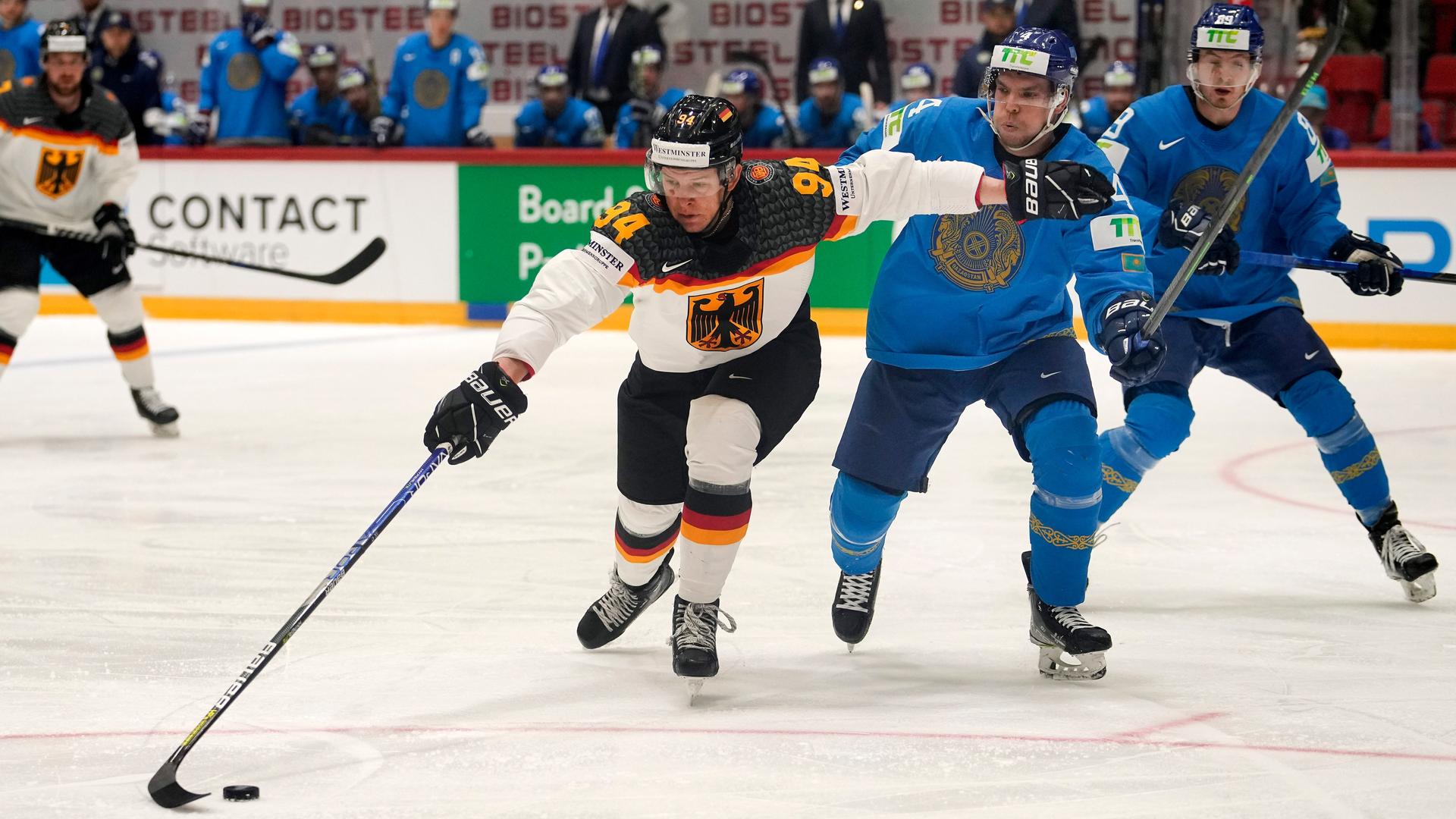 Eishockey-WM - Deutschland gewinnt mit 5:4 gegen Kasachstan