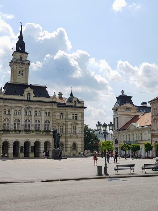Platz in der serbischen Stadt Novi Sad.
