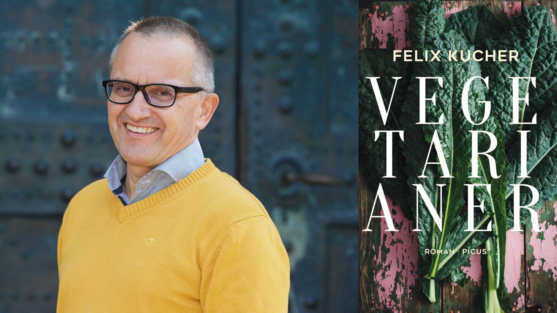 Felix Kucher: "Vegetarianer"
Zu sehen sind der Autor und das Buchcover