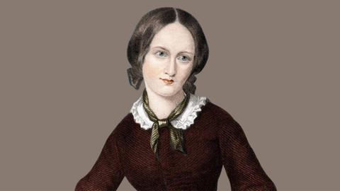 Porträt der britischen Schriftstellerin Charlotte Brontë (1816-1855)