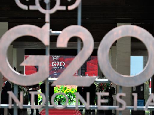 Logo des G20 Gipfels 2022 in Indonesien 