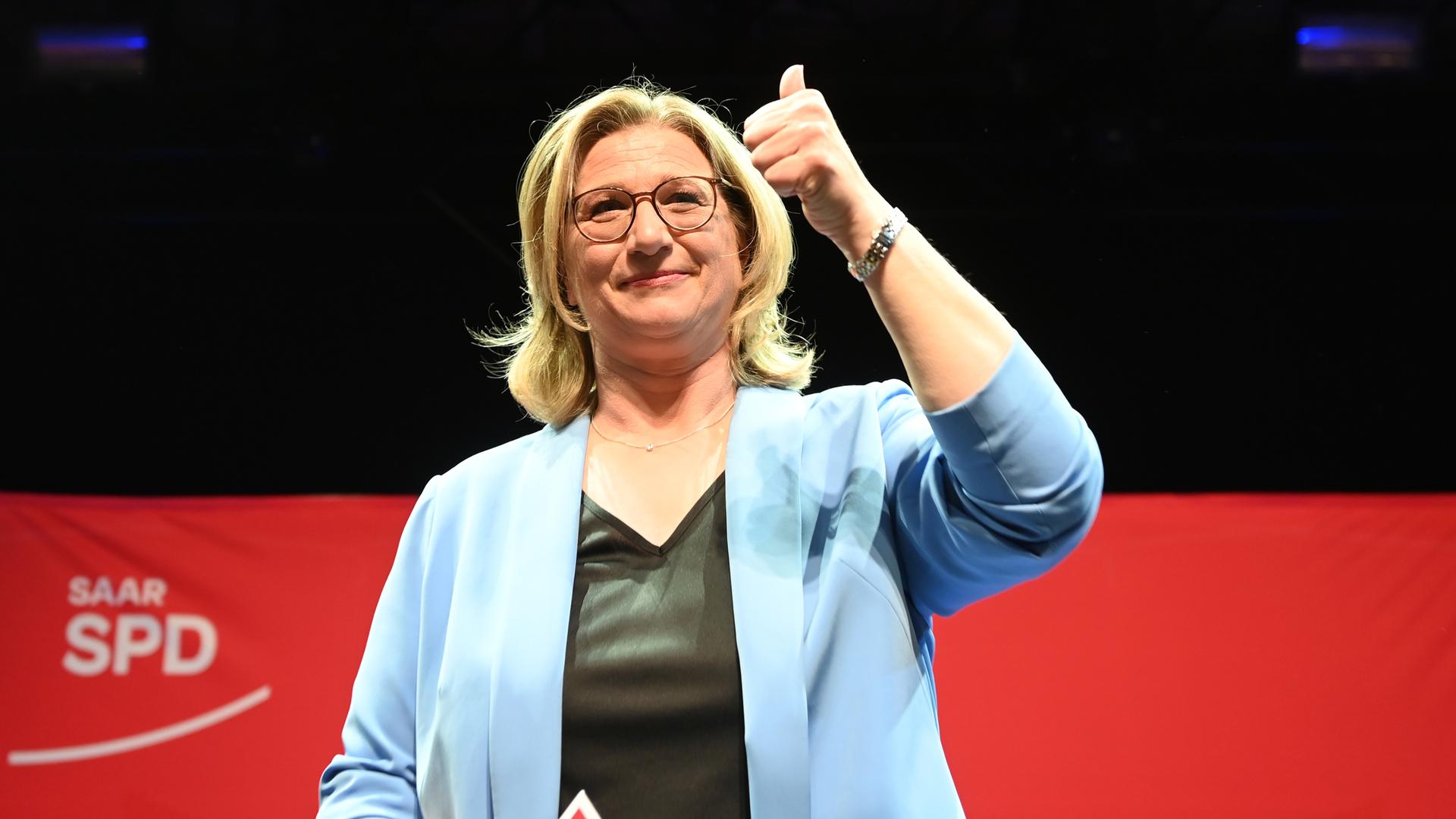 Anke Rehlinger wird neue Regierungs-Chefin im Saarland. Anke Rehlinger wird neue Regierungs-Chefin im Saarland.