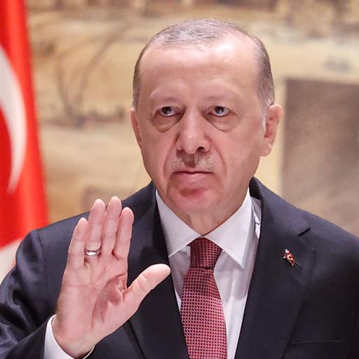 Der türkische Präsident Recep Tayyip Erdogan bei den russisch-ukrainischen Verhandlungen in Istanbul.