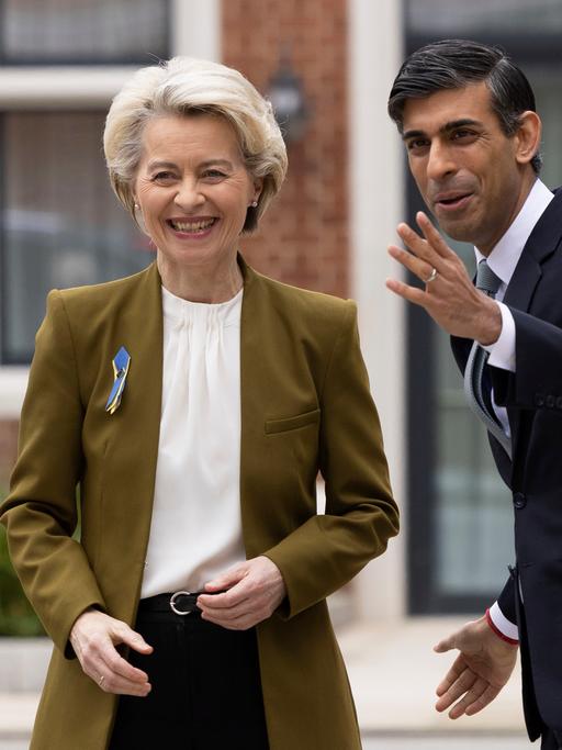 EU-Kommissionspräsidentin Ursula von der Leyen und derritische Premier Rishi Sunak.