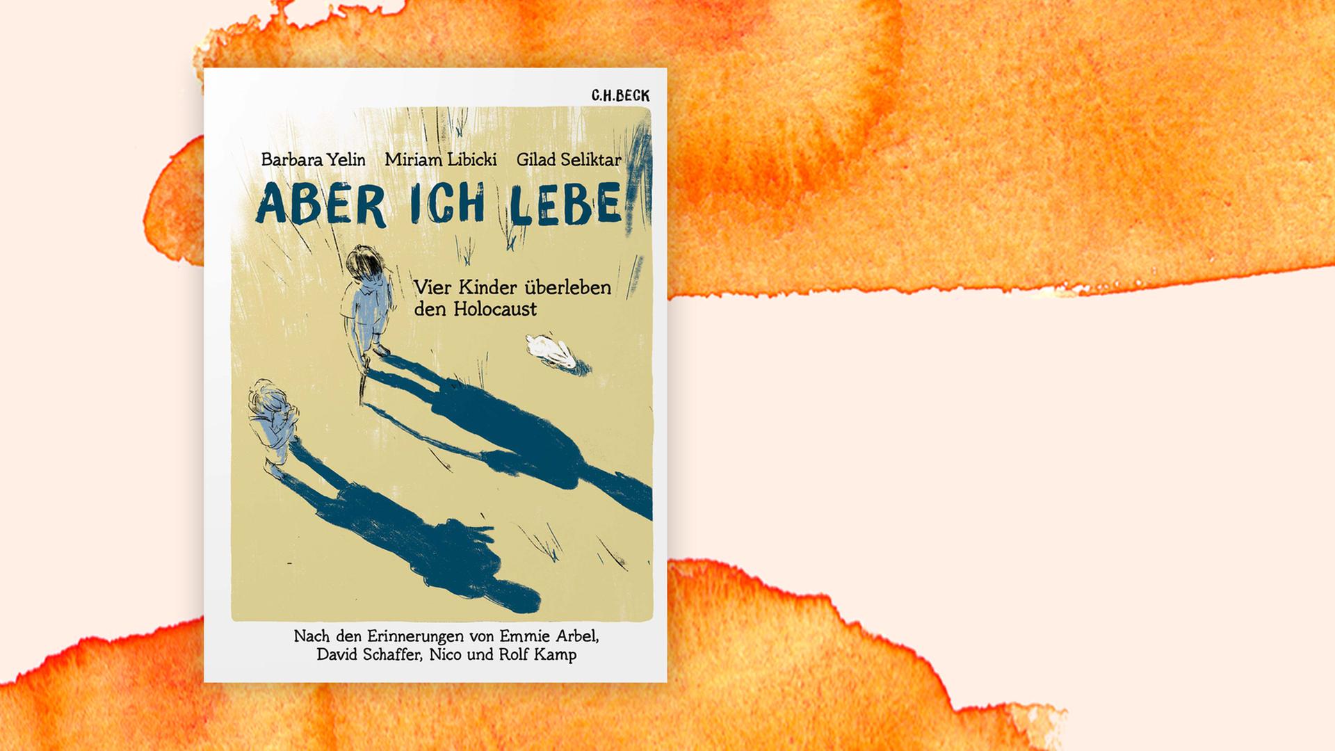 Das Buchcover der Graphic Novel "Aber ich lebe" auf einem grafischen Hintergrund. Das Buchcover der Graphic Novel "Aber ich lebe" auf einem grafischen Hintergrund.