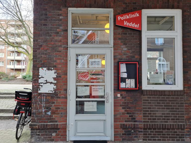 Blick auf einen der Standorte der Poliklinik Veddel in Hamburg