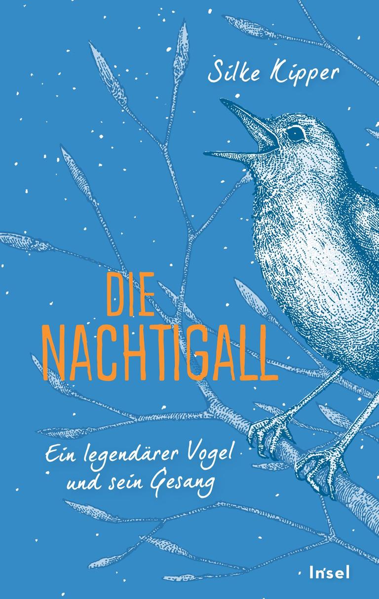 Das Buchcover "Die Nachtigall" von Silke Kipper zeigt eine gezeichnete Nachtigall auf blauem Hintergrund. Das Buchcover "Die Nachtigall" von Silke Kipper zeigt eine gezeichnete Nachtigall auf blauem Hintergrund.