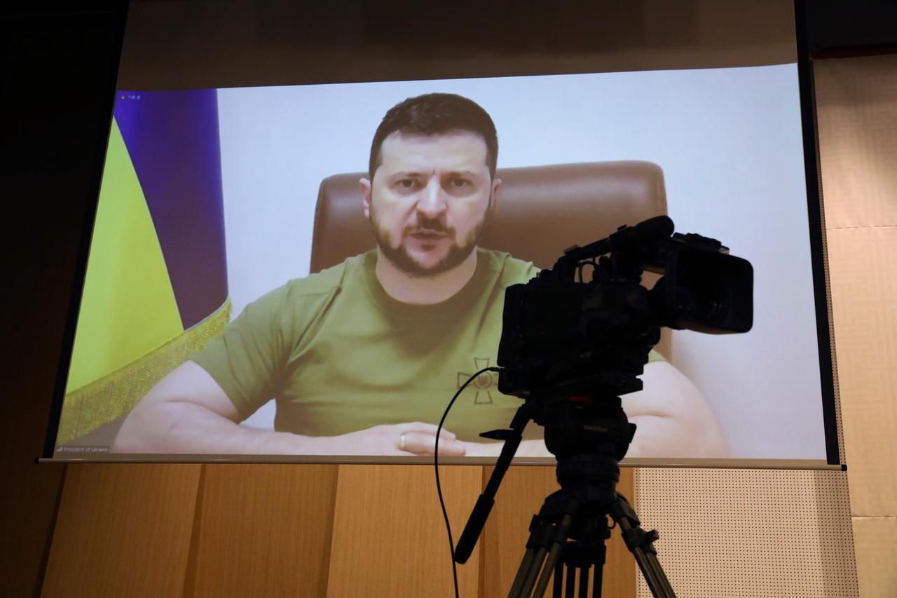 Der ukrainische Präsident Wolodymyr Selenkyj Der ukrainische Präsident Wolodymyr Selenkyj