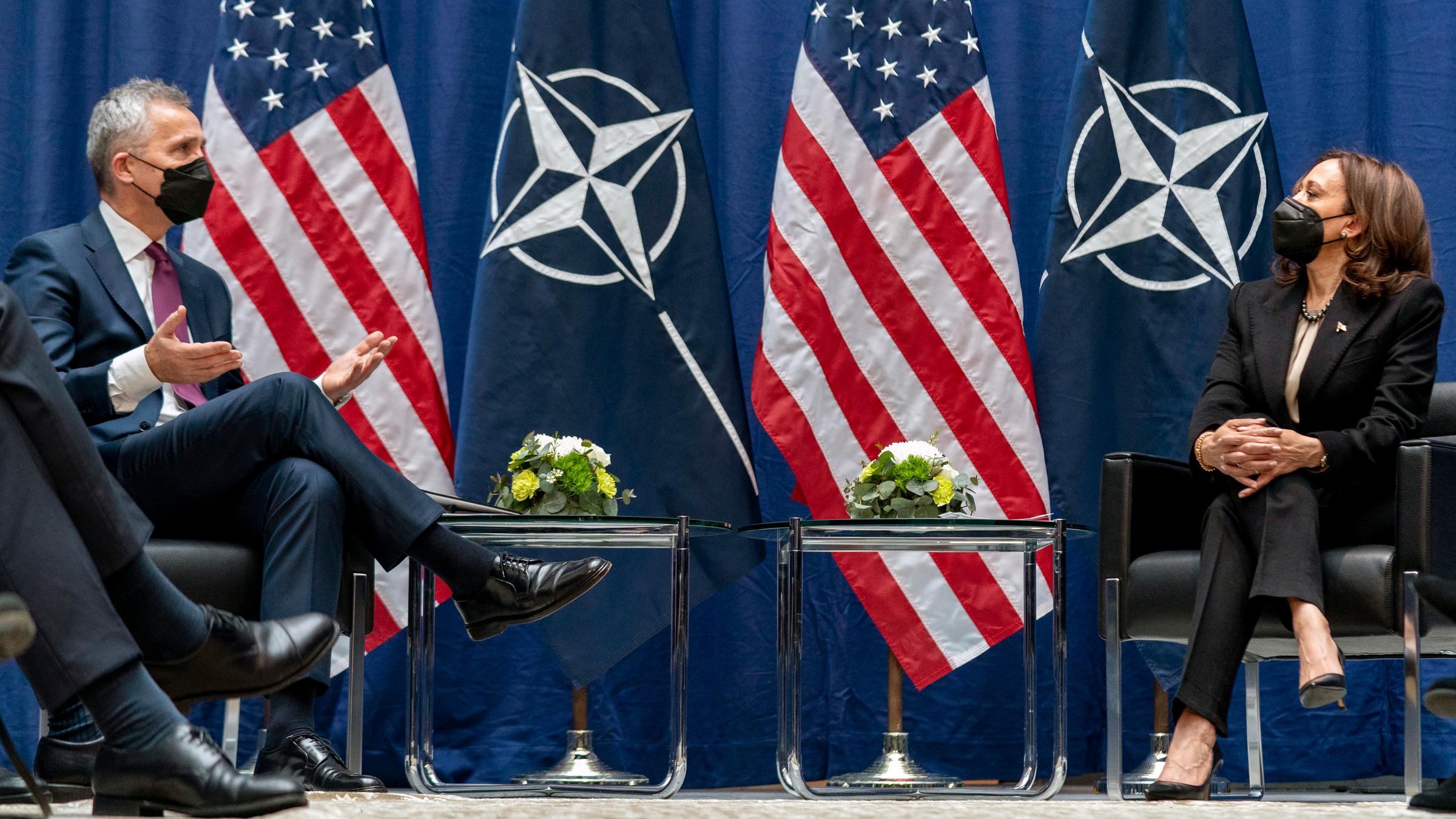 US-Vizepräsidentin Kamala Harris im Gespräch mit NATO-Generalsekretär J...</p>

                        <a href=