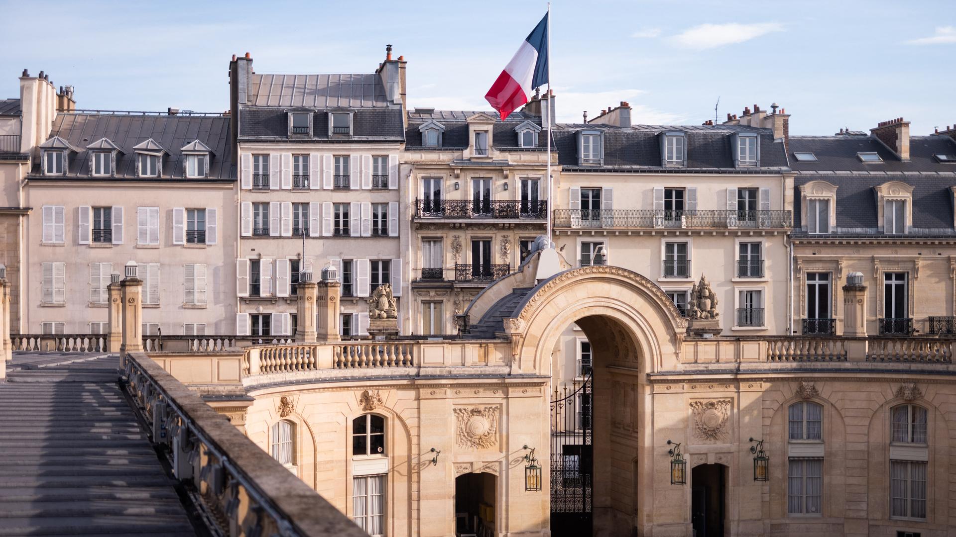 Der Élysée-Palast, Amtssitz des französischen Staatspräsidenten in Paris. Der Élysée-Palast, Amtssitz des französischen Staatspräsidenten in Paris.