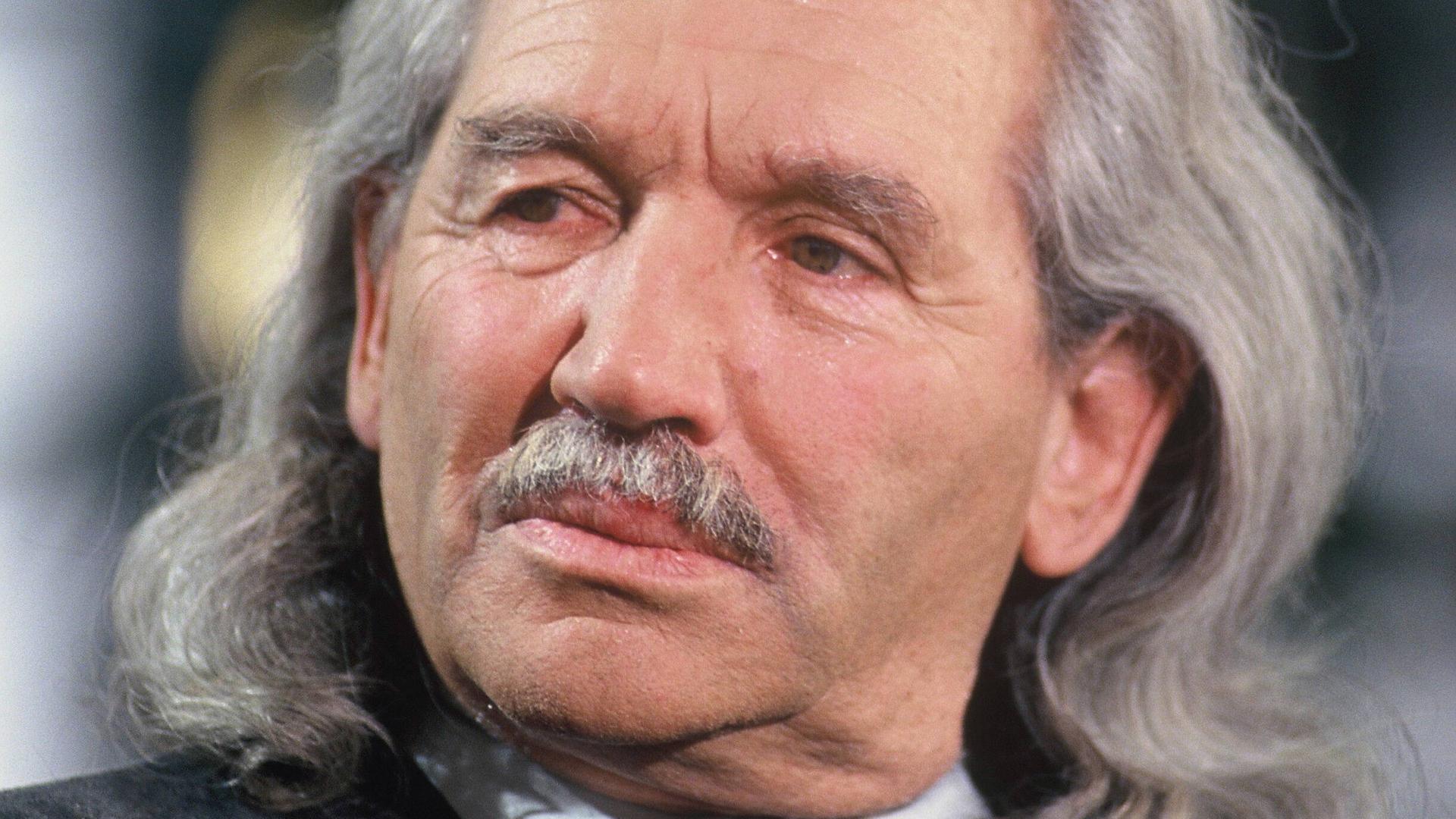 Der Umwelt-Aktivist Karl Partsch 1991 in einer Talkshow (Zuschnitt) Der Umwelt-Aktivist Karl Partsch 1991 in einer Talkshow (Zuschnitt)
