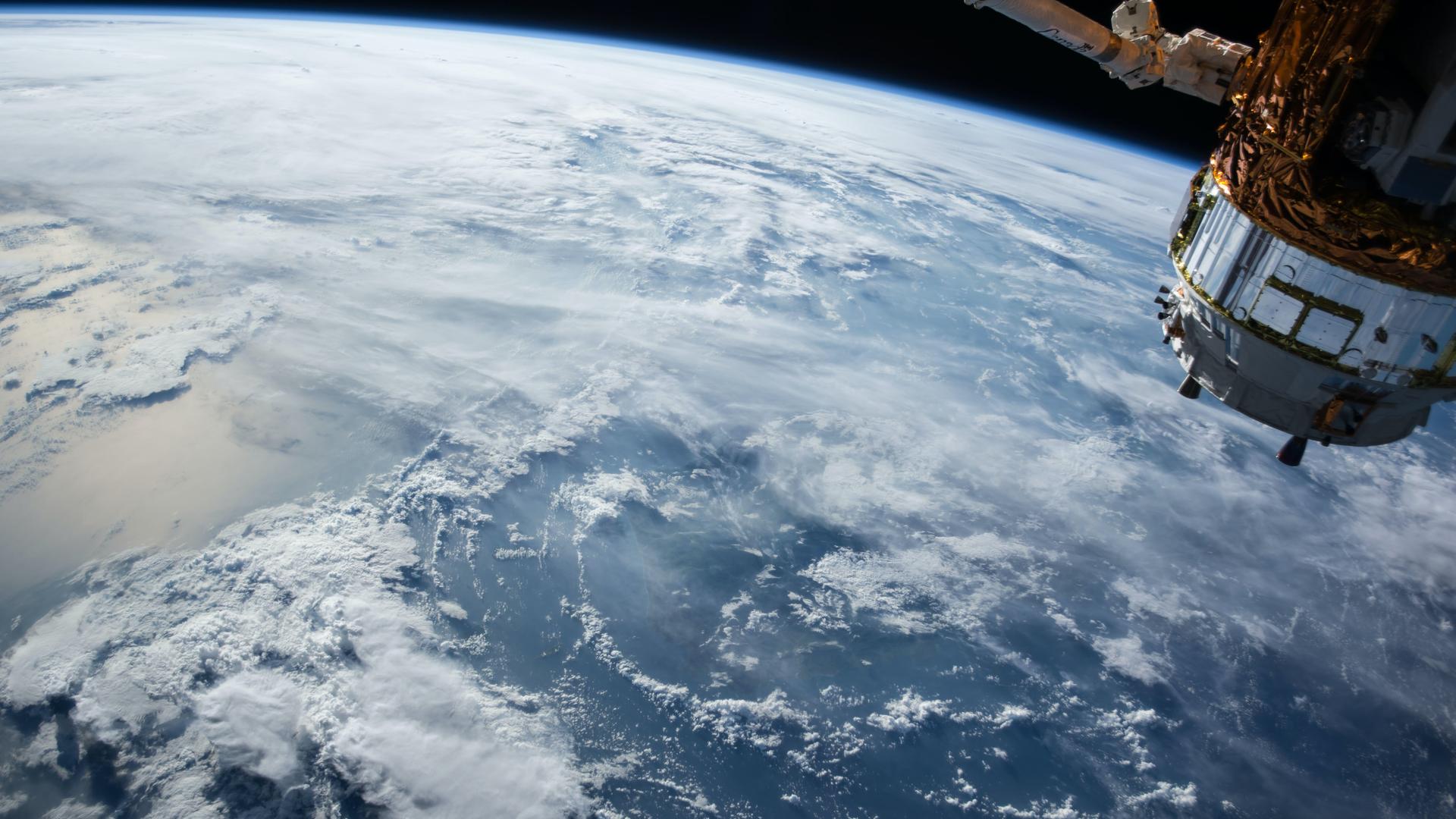Ocean clouds seen from space Ocean clouds seen from space