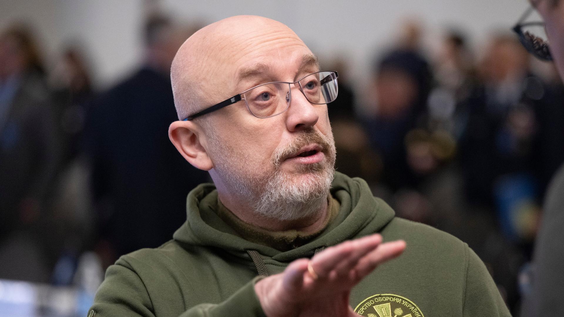 Der ukrainische Verteidigungsminister Olexij Resnikow im Gespräch Der ukrainische Verteidigungsminister Olexij Resnikow im Gespräch