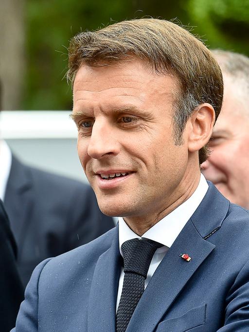 Frankreichs Präsident Emmanuel Macron im Porträt. 