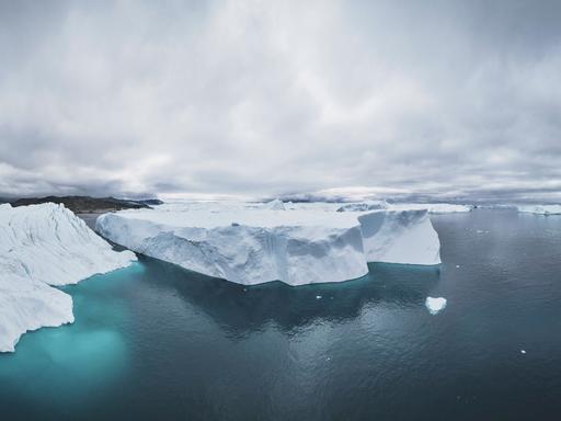 extreme iceberg in panoramic view Ilulissat, Avannaata, Greenland
