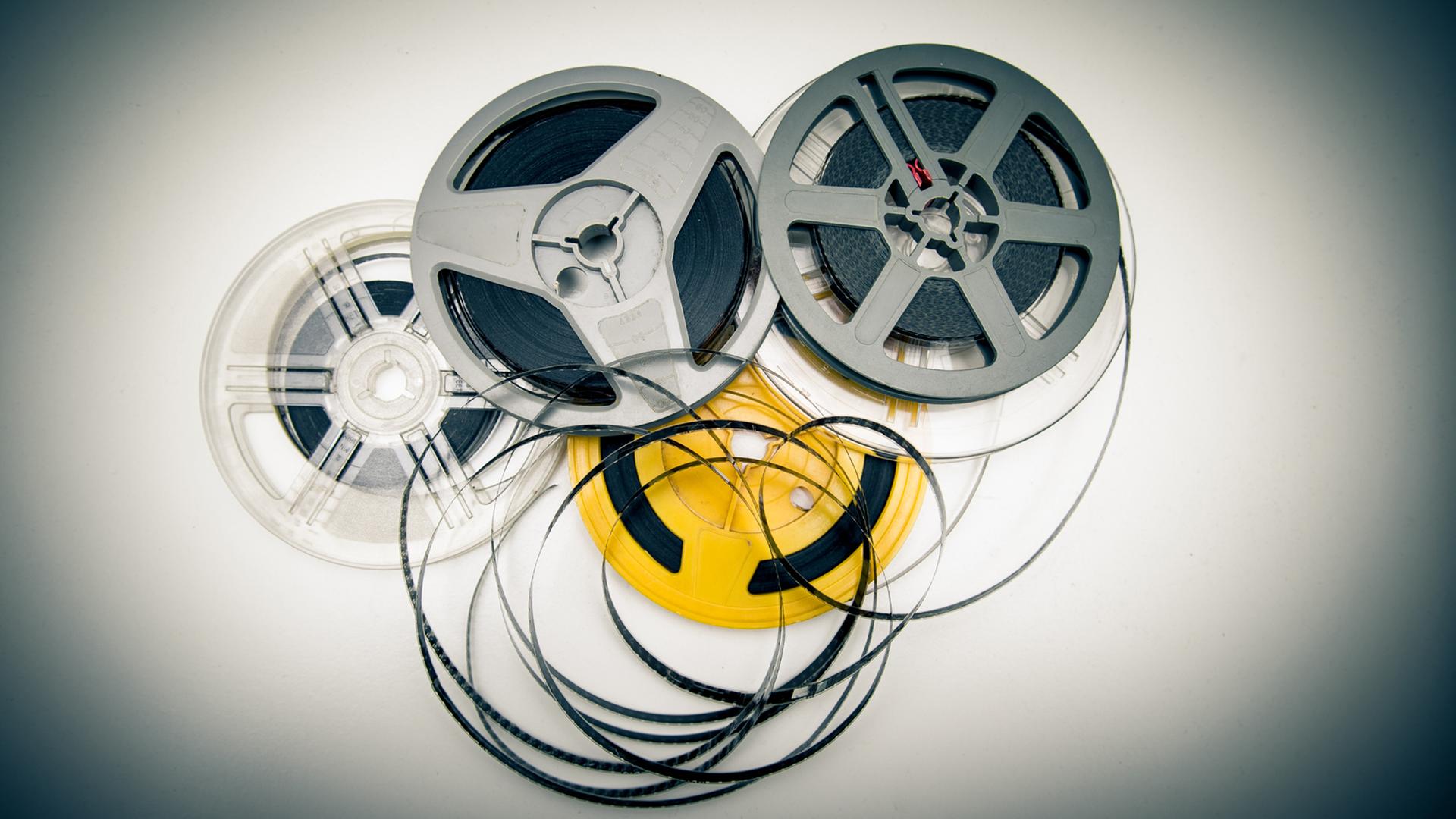 Filmspulen, Tonbaender, Symbolbild, Feature-Antenne Outtakes Filmspulen, Tonbaender, Symbolbild, Feature-Antenne Outtakes