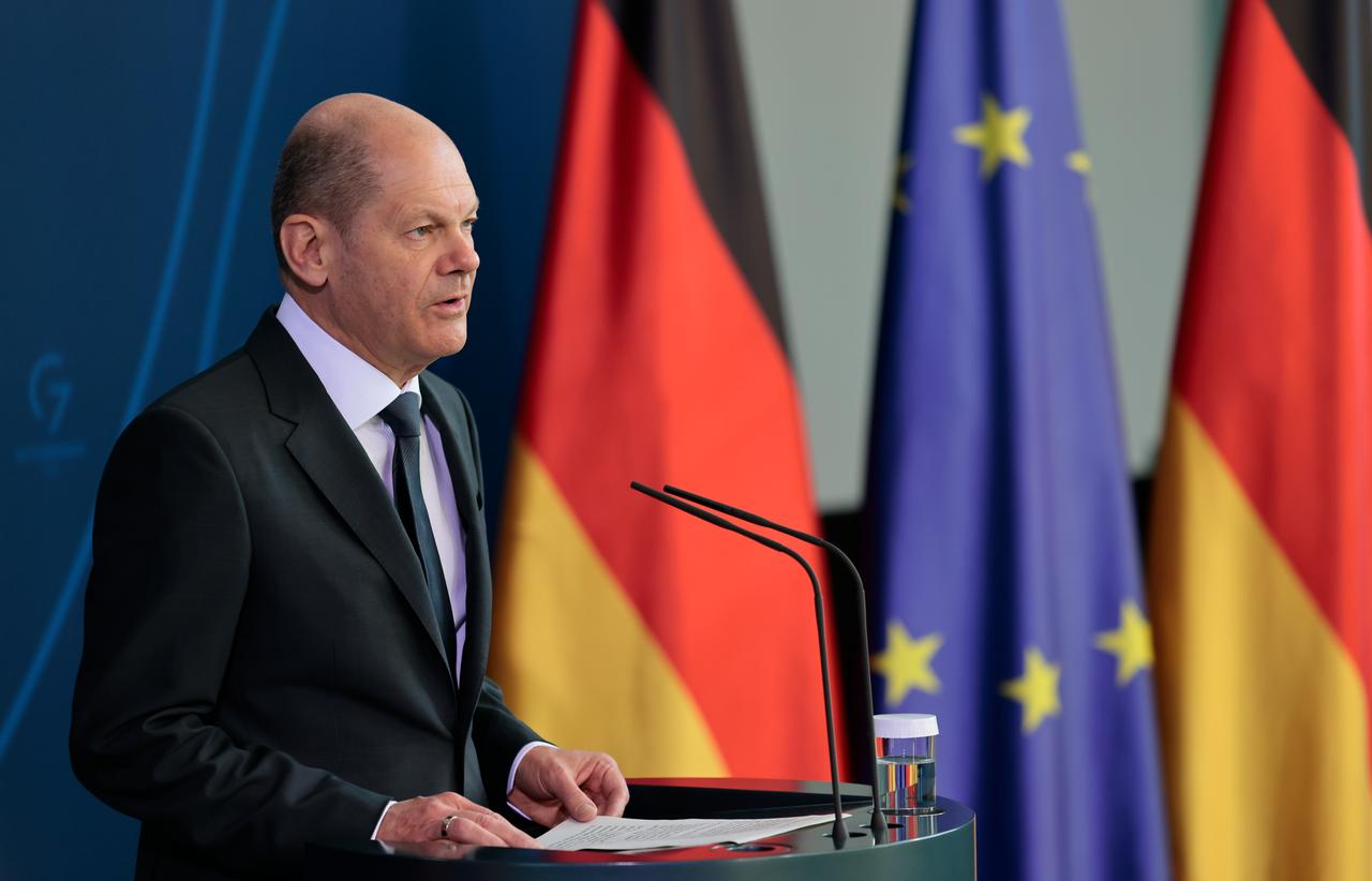 Bundeskanzler Scholz. Bundeskanzler Scholz.