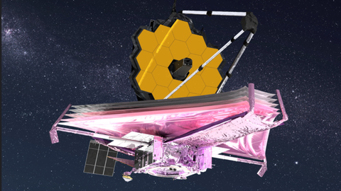 Himmelsfans freuen sich auf die ersten Bilder des James-Webb-Weltraumteleskops (Illustration) – aber diese Mission ist besonders klimaschädlich. 