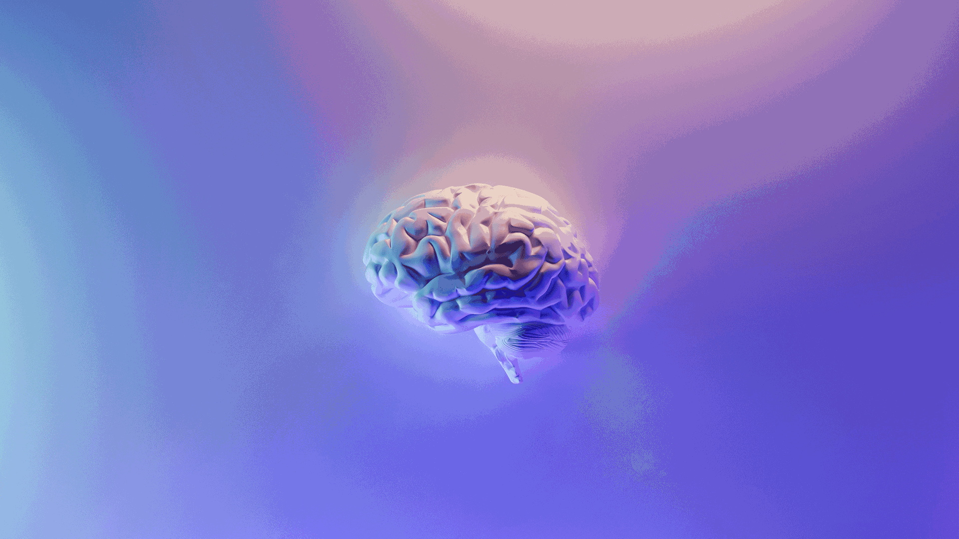 Führen bestimmte Einflüsse dazu, dass wir uns an etwas ganz Falsches erinnern? Zu sehen: Grafik eines Gehirns auf lilafarbigem Hintergrund. 